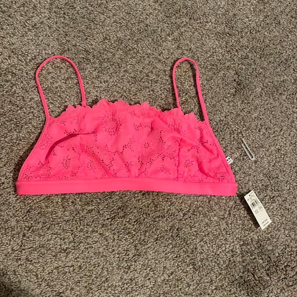 Aerie Neon Pink Bralette Size (M) *NEVER WORN*